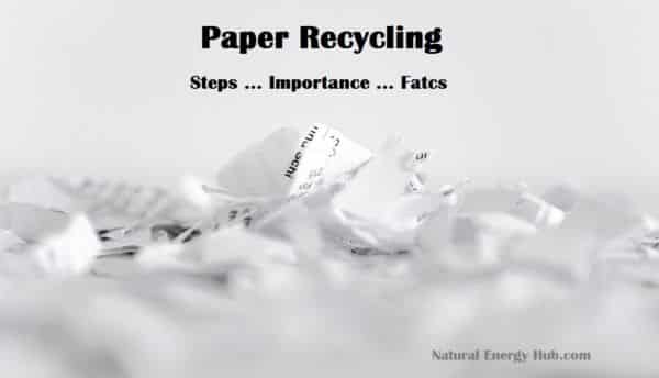 Paper Recycling process steps, advantages & facts