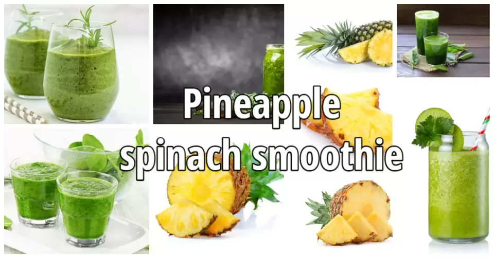 Pineapple-spinach smoothie for weight loss [Without banana]