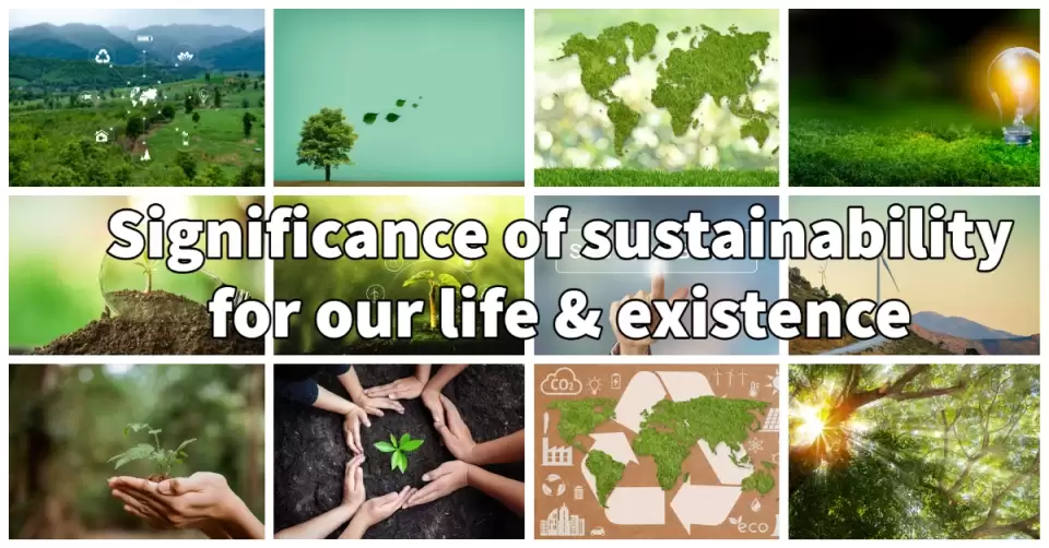 Significance of sustainability for our life & existence